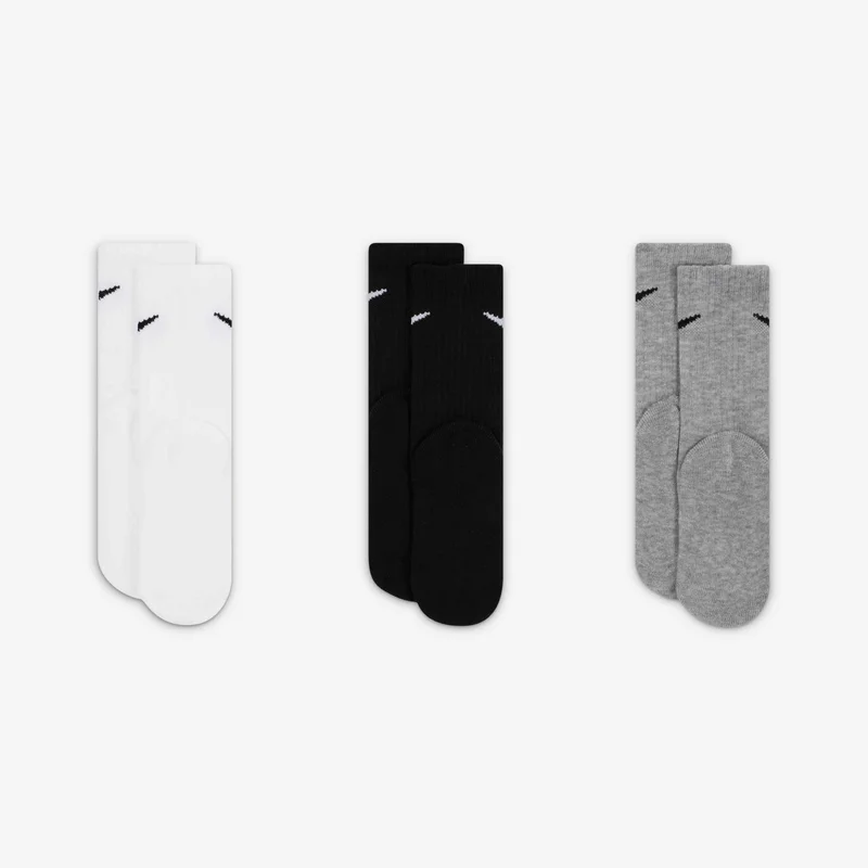 نايكي جوارب بيسك باك كرو للاطفال (3 أزواج)